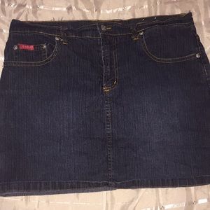 Goddess Trend blue jean skirt